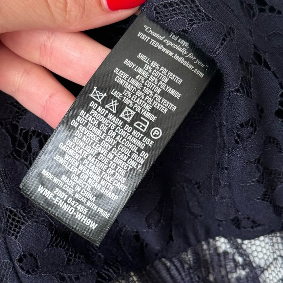 Ted Baker London Ennino Lace Trimmed Cropped Jacket - Picture 6 of 7